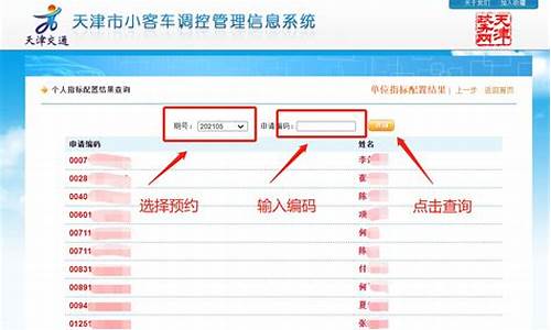 天津小汽车摇号查询_天津小汽车摇号查询官网查询